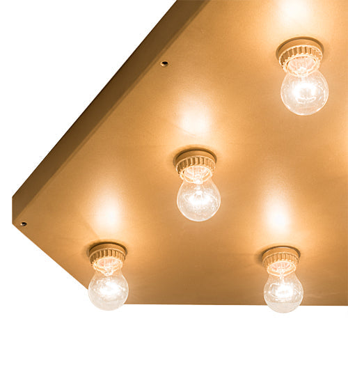 Meyda Lighting Triantan 98" 55-Light Gold Metallic Flush Mount Light