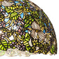 Meyda Lighting Trillium & Violet 20" 3-Light Mahogany Bronze Pendant Light With Multi-Colored Shade Glass