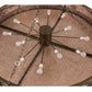 Meyda Lighting Tropical Floral 72" 12-Light Antique Copper Beach Inverted Pendant Light With Silver Mica Shade Glass