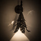 Meyda Lighting Tropical Palm 10" Timeless Bronze Flat Wall Sconce