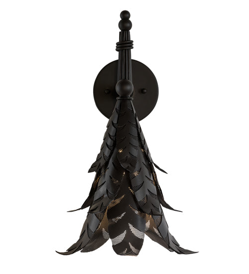 Meyda Lighting Tropical Palm 10" Timeless Bronze Flat Wall Sconce