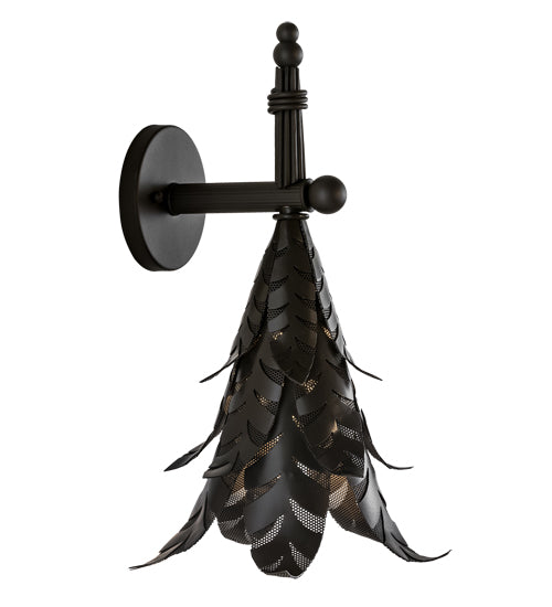 Meyda Lighting Tropical Palm 10" Timeless Bronze Flat Wall Sconce