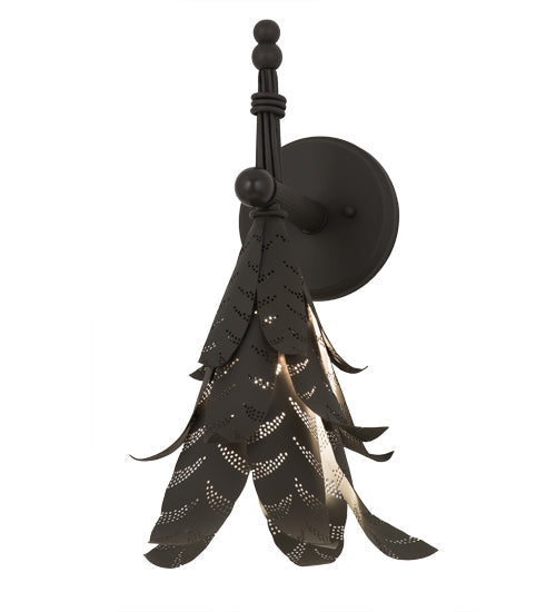 Meyda Lighting Tropical Palm 10" Timeless Bronze Wall Sconce