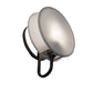 Meyda Lighting Trousdale 7" Bronze Wall Sconce With White Fabric Shade