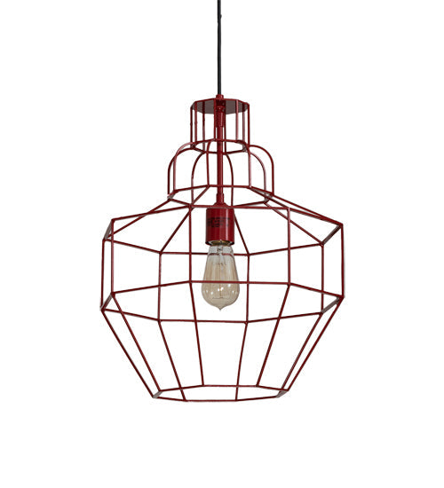 Meyda Lighting Troy 15" Red Ruby Pendant Light