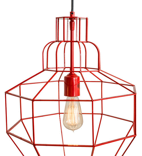 Meyda Lighting Troy 156" 8-Light Red Ruby Pendant Light