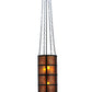 Meyda Lighting Truffle 12" 4-Light Timeless Bronze Pendant Light With Amber Mica Shade Glass