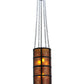 Meyda Lighting Truffle 12" 4-Light Timeless Bronze Pendant Light With Amber Mica Shade Glass