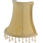 Meyda Lighting Trumpet 5" Patterned Satin Beige Half Shade