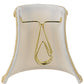 Meyda Lighting Trumpet 5" Patterned Satin Beige Half Shade
