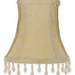 Meyda Lighting Trumpet 5" Patterned Satin Beige Half Shade