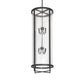 Meyda Lighting Tryon 18" 8-Light Old Wrought Iron Pendant Light With Clear Seeded Shade Glass