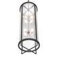 Meyda Lighting Tryon 18" 8-Light Old Wrought Iron Pendant Light With Clear Seeded Shade Glass