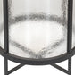 Meyda Lighting Tryon 18" 8-Light Old Wrought Iron Pendant Light With Clear Seeded Shade Glass