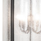 Meyda Lighting Tryon 18" 8-Light Old Wrought Iron Pendant Light With Clear Seeded Shade Glass