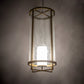 Meyda Lighting Tryon 18" LED Gold Matte Pendant Light With Clear Seeded Glass & Statuario Idalight Shade