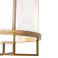 Meyda Lighting Tryon 18" LED Gold Matte Pendant Light With Clear Seeded Glass & Statuario Idalight Shade
