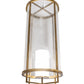 Meyda Lighting Tryon 18" LED Gold Matte Pendant Light With Clear Seeded Glass & Statuario Idalight Shade