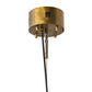 Meyda Lighting Tryon 60" LED Gold Matte Chandelier With Clear Seeded & White Shade Glass
