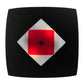Meyda Lighting Tucano 20" 2-Light Black Flush Mount Light With Multi-Colored Fused Shade Glass