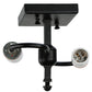 Meyda Lighting Tucano 20" 2-Light Black Flush Mount Light With Multi-Colored Fused Shade Glass