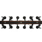 Meyda Lighting Tudor 60" 15-Light LED Wrought Iron Island Chandelier With Green Jadestone Shade