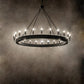 Meyda Lighting Tulin 96" 24-Light Flat Black Chandelier