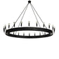 Meyda Lighting Tulin 96" 24-Light Flat Black Chandelier