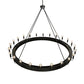 Meyda Lighting Tulin 96" 24-Light Flat Black Chandelier