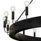 Meyda Lighting Tulin 96" 24-Light Flat Black Chandelier