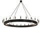Meyda Lighting Tulin 96" 24-Light Flat Black Chandelier