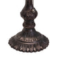 Meyda Lighting Tulip 18" Craftsman Brown On Brass Accent Table Lamp With Beige Art Shade Glass