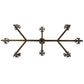 Meyda Lighting Tulip 55" 8-Light 2-Tier Antique Copper Chandelier