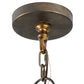 Meyda Lighting Tulip 55" 8-Light 2-Tier Antique Copper Chandelier