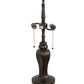 Meyda Lighting Tulip Vase 24" Mahogany Bronze Table Lamp Base