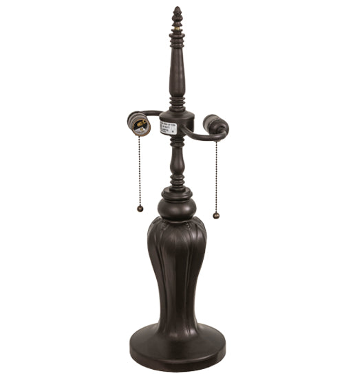 Meyda Lighting Tulip Vase 24" Mahogany Bronze Table Lamp Base
