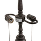 Meyda Lighting Tulip Vase 24" Mahogany Bronze Table Lamp Base