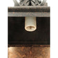 Meyda Lighting Turin 9" Euro Cafe Lantern Wall Sconce Silver Mica Shade Glass