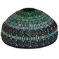 Meyda Lighting Turtleback 26" Double Belted Multi-Colored Shade Glass