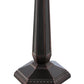Meyda Lighting Tuscaloosa 25" 2-Light Mahogany Bronze Table Lamp With Multi-Colored Shade Glass