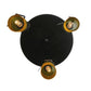 Meyda Lighting Tuscan Vineyard 16" 3-Light Black Etched Grapes Wine Bottle Cascading Pendant Light
