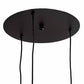 Meyda Lighting Tuscan Vineyard 16" 3-Light Textured Black Cascading Pendant Light With Multi-Colored Wine Bottle Shade Glass