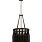 Meyda Lighting Tuscan Vineyard 17" 5-Light Timeless Bronze Estate Chandelier With 16 Amber Wine Bottle Shade Glass