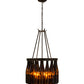 Meyda Lighting Tuscan Vineyard 17" 5-Light Timeless Bronze Estate Chandelier With 16 Amber Wine Bottle Shade Glass