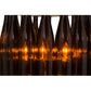 Meyda Lighting Tuscan Vineyard 17" 5-Light Timeless Bronze Estate Chandelier With 16 Amber Wine Bottle Shade Glass