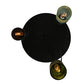 Meyda Lighting Tuscan Vineyard 18" 3-Light Textured Black Cascading Pendant Light With Multi-Colored Wine Bottle Shade Glass