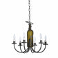 Meyda Lighting Tuscan Vineyard 18" 6-Light Timeless Bronze Wine Bottle Chandelier