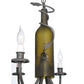 Meyda Lighting Tuscan Vineyard 18" 6-Light Timeless Bronze Wine Bottle Chandelier
