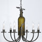 Meyda Lighting Tuscan Vineyard 18" 6-Light Timeless Bronze Wine Bottle Chandelier