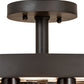 Meyda Lighting Tuscan Vineyard 19" 5-Light Oil Rubbed Bronze Chandelier With 16 Amber Wine Bottle Shade Glass